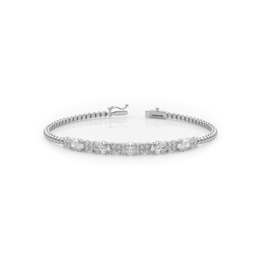 Elara Tennis Bracelet by Just Brilliant – luxury lab-grown diamond bracelet in 18K gold