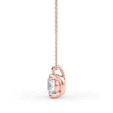 Four Prong Solitaire Diamond Pendant – Lab Diamond Pendant in 18K Gold | Just Brilliant – view 8
