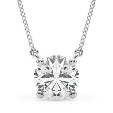 Solitaire New Style Pendants – Radiant Lab Diamond Pendant in 18K Gold | Just Brilliant