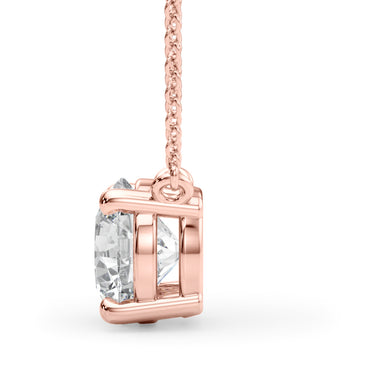 Solitaire New Style Pendants – Lab Diamond Pendant in 18K Gold | Just Brilliant – view 10