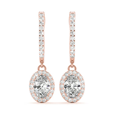 Earrings Halo – Lab Diamond Earrings in 18K Gold | Just Brilliant – view 15