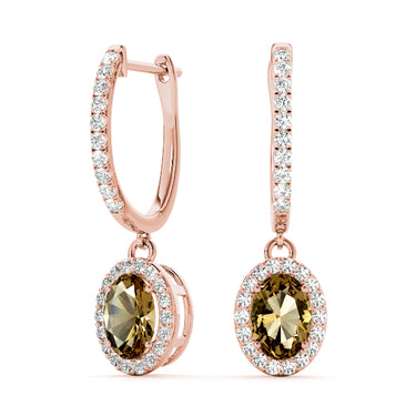 Earrings Halo – Lab Diamond Earrings in 18K Gold | Just Brilliant – view 19