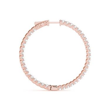 Inside-Out Value Lock Hoop Earrings – Lab Diamond Hoop Earrings in 18K Gold | Just Brilliant – view 10