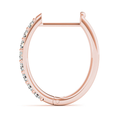 Shared-Prong Hoop Earrings – Lab Diamond Hoop Earrings in 18K Gold | Just Brilliant – view 12