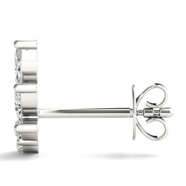 Marquise Shape Ear Climbers – Marquise Lab Diamond Jewelry in 18K Gold | Just Brilliant – detail view
