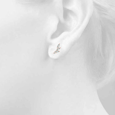 Marquise Shape Ear Climbers – Marquise Lab Diamond Jewelry in 18K Gold | Just Brilliant – view 15