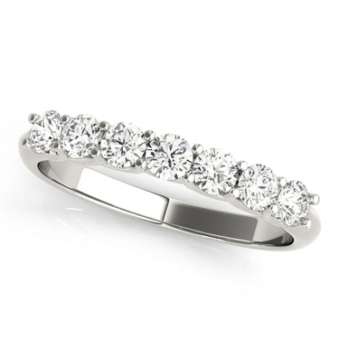 Prong Set Wedding Band – Radiant Lab Diamond Wedding Band in 18K Gold | Just Brilliant