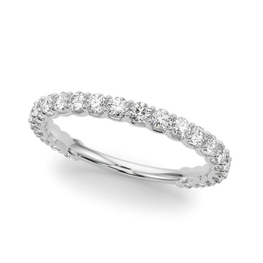 3/4 Eternity Wedding Band – Radiant Lab Diamond Eternity Band in 18K Gold | Just Brilliant