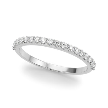 Prong Set Wedding Band – Radiant Lab Diamond Wedding Band in 18K Gold | Just Brilliant