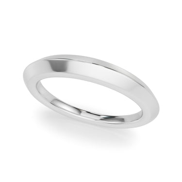Knife Edge Wedding Band – Radiant Lab Diamond Wedding Band in 18K Gold | Just Brilliant