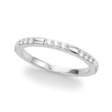 Contemporary Wedding Band – Radiant Lab Diamond Wedding Band in 18K Gold | Just Brilliant
