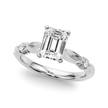 Contemporary Engagement Ring – Radiant Lab Diamond Engagement Ring in 18K Gold | Just Brilliant