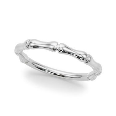 Bamboo Style Wedding Band – Radiant Lab Diamond Wedding Band in 18K Gold | Just Brilliant