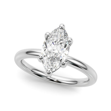 Solitaire Marquise Engagement Ring – Marquise Lab Diamond Engagement Ring in 18K Gold | Just Brilliant