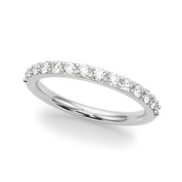 Straight Diamond Wedding Band – Radiant Lab Diamond Wedding Band in 18K Gold | Just Brilliant
