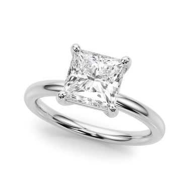 Solitaire Princess Cut Engagement Ring – Princess Cut Lab Diamond Engagement Ring in 18K Gold | Just Brilliant