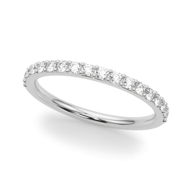 Straight Diamond Wedding Band – Radiant Lab Diamond Wedding Band in 18K Gold | Just Brilliant