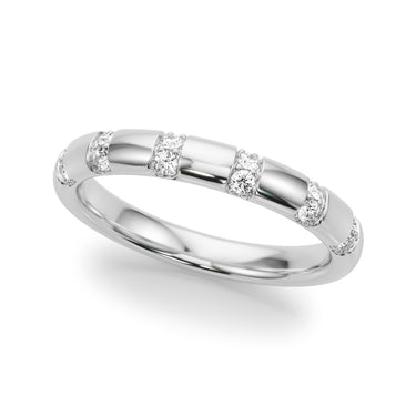 Contemporary Wedding Band – Radiant Lab Diamond Wedding Band in 18K Gold | Just Brilliant