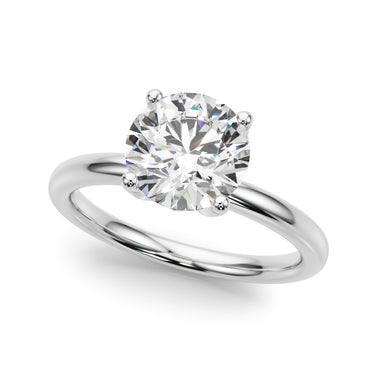 Floral Engagement Ring – Radiant Lab Diamond Engagement Ring in 18K Gold | Just Brilliant