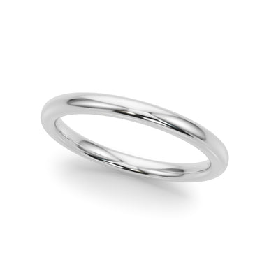 Plain Wedding Ring – Radiant Lab Diamond Wedding Band in 18K Gold | Just Brilliant