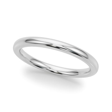 Plain Wedding Ring – Radiant Lab Diamond Wedding Band in 18K Gold | Just Brilliant