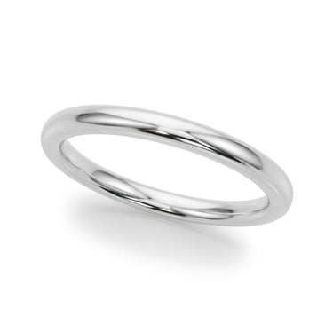 Plain Wedding Ring – Radiant Lab Diamond Wedding Band in 18K Gold | Just Brilliant