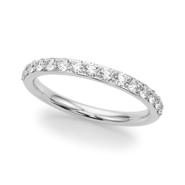 Shared Prong Wedding Band – Radiant Lab Diamond Wedding Band in 18K Gold | Just Brilliant