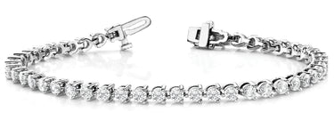 3-Prong Tennis Bracelet – Radiant Lab Diamond Tennis Bracelet in 18K Gold | Just Brilliant