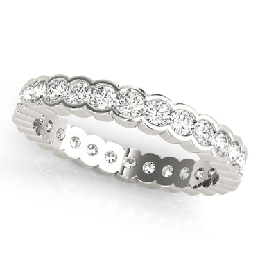 Wedding Bands Eternity – Radiant Lab Diamond Eternity Band in 18K Gold | Just Brilliant