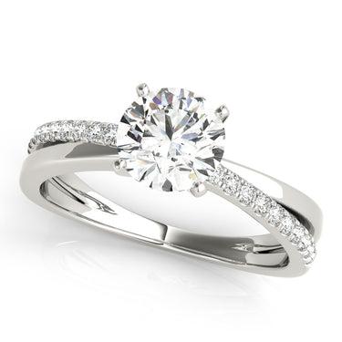 Intertwined Engagement Ring – Radiant Lab Diamond Engagement Ring in 18K Gold | Just Brilliant