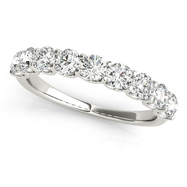 Shared Prong Wedding Band – Radiant Lab Diamond Wedding Band in 18K Gold | Just Brilliant