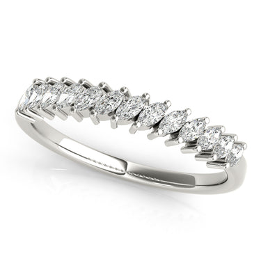 Marquise Stackable Fashion Band – Marquise Lab Diamond Band in 18K Gold | Just Brilliant