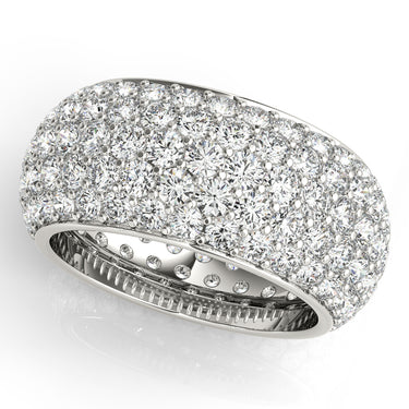 5 Row Eternity Band – Radiant Lab Diamond Eternity Band in 18K Gold | Just Brilliant