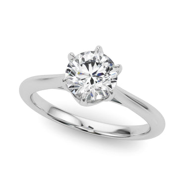 Round Solitaire Engagement Ring – Radiant Lab Diamond Engagement Ring in 18K Gold | Just Brilliant