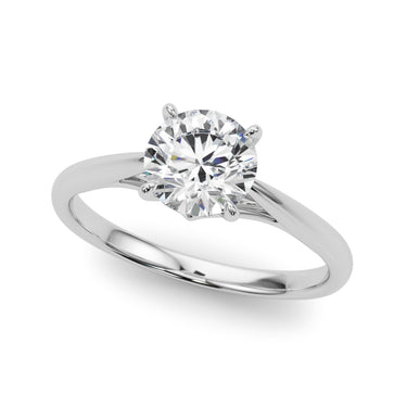 Solitaire Round Engagement Ring – Radiant Lab Diamond Engagement Ring in 18K Gold | Just Brilliant