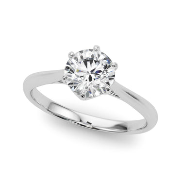 Solitaire Round Engagement Rings – Radiant Lab Diamond Engagement Ring in 18K Gold | Just Brilliant