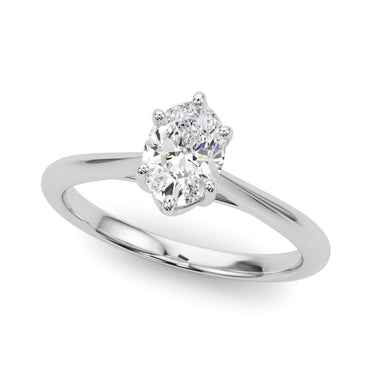 Solitaire Oval Engagement Ring – Oval Lab Diamond Engagement Ring in 18K Gold | Just Brilliant