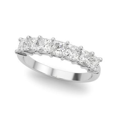 Shared Prong Princess Cut Wedding Bands – Princess Cut Lab Diamond Wedding Band in 18K Gold | Just Brilliant