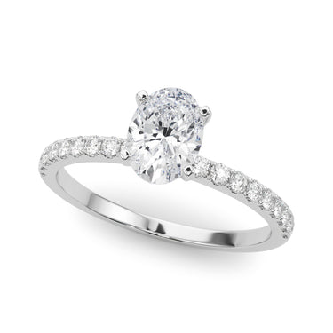 Classic Pave Diamond Design Engagement Ring