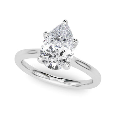 Solitaire 7.5X5.25 Pear Shape – Pear-Shaped Lab Diamond Jewelry in 18K Gold | Just Brilliant