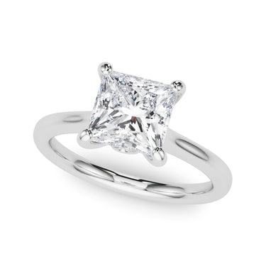 Solitaire Princess Cut Engagement Ring – Princess Cut Lab Diamond Engagement Ring in 18K Gold | Just Brilliant
