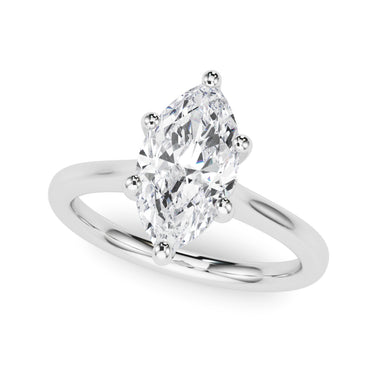 Solitaire Marquise Engagement Ring – Marquise Lab Diamond Engagement Ring in 18K Gold | Just Brilliant