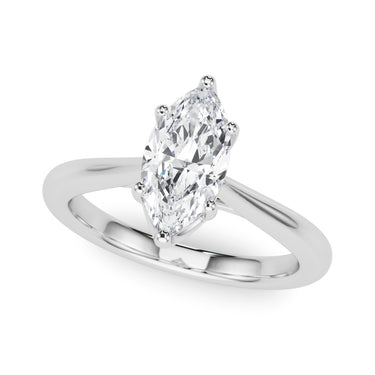 6-Prong Solitaire Marquise Engagement Ring – Marquise Lab Diamond Engagement Ring in 18K Gold | Just Brilliant
