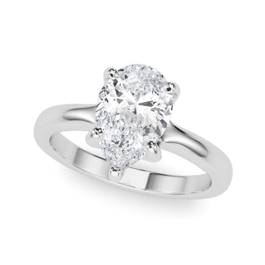Solitaire Pear Shape – Pear-Shaped Lab Diamond Jewelry in 18K Gold | Just Brilliant