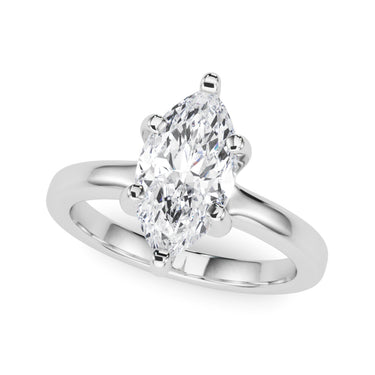 Solitaire Marquise Engagement Ring – Marquise Lab Diamond Engagement Ring in 18K Gold | Just Brilliant