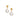 Aurelia Earrings by Just Brilliant – 3ct citrine and Akoya pearl drop earrings in 18K yellow gold