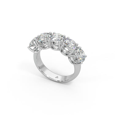 Eternal Cascade Ring by Just Brilliant – 2.5ct five-stone lab diamond ring in 18K white gold