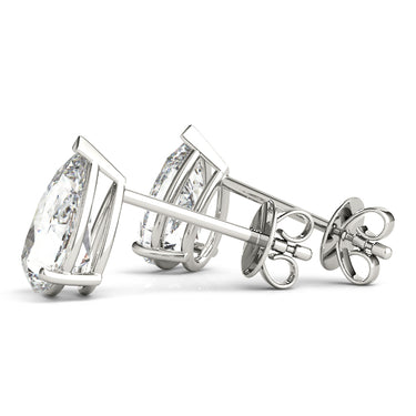 10mm 4Pr Prong V Cnr Ear 2Wi – Lab Diamond Jewelry in 18K Gold | Just Brilliant – lifestyle view