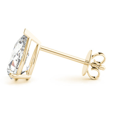 10mm 4Pr Prong V Cnr Ear 2Wi – Lab Diamond Jewelry in 18K Gold | Just Brilliant – view 7