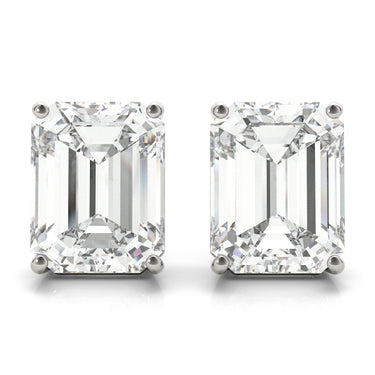 10mm 4Pr Em 2Wire Ear – Radiant Emerald & Lab Diamond Jewelry in 18K Gold | Just Brilliant